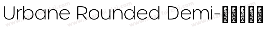Urbane Rounded Demi字体转换
